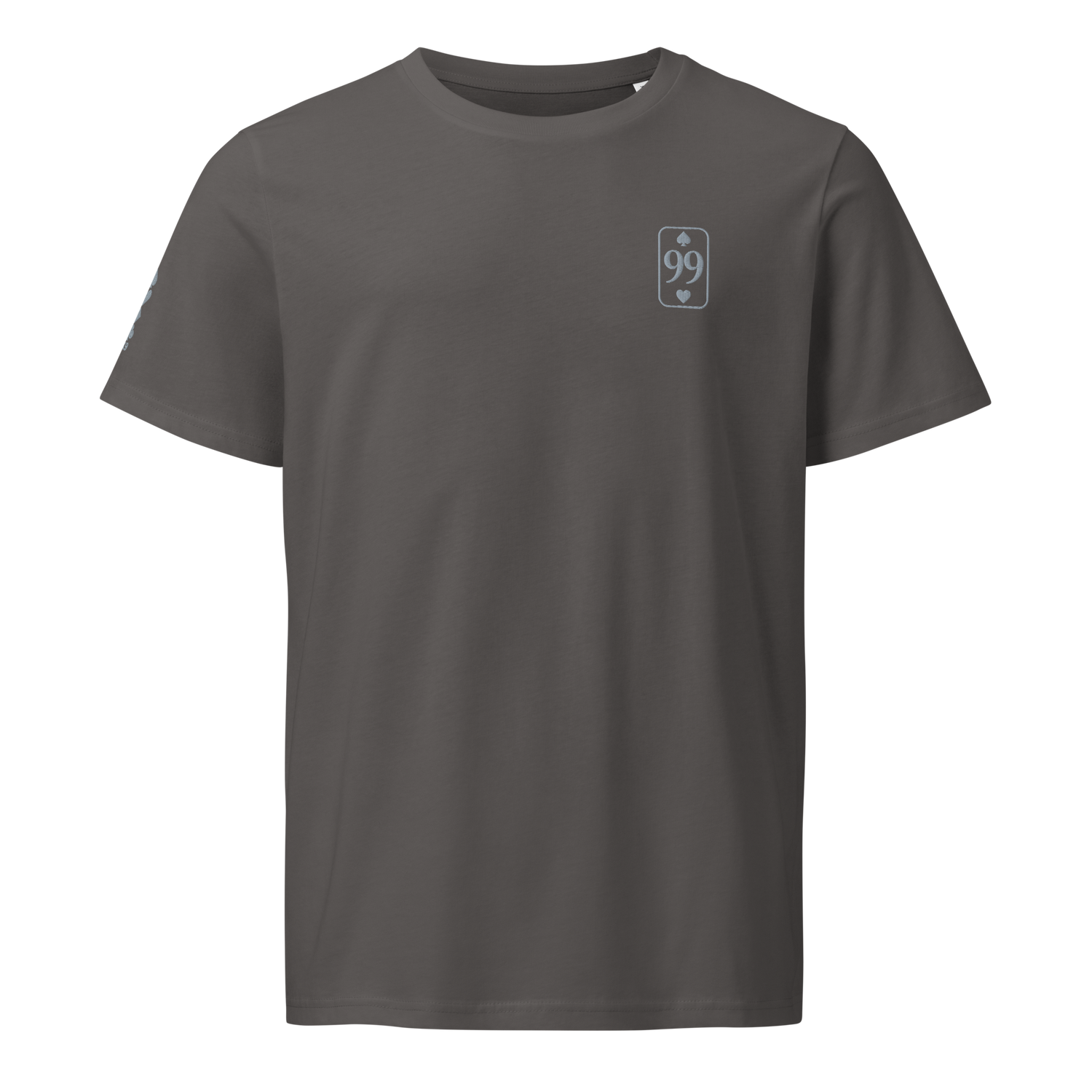 T-shirt Bio Essential Silver Edition — Anthracite — vue de face