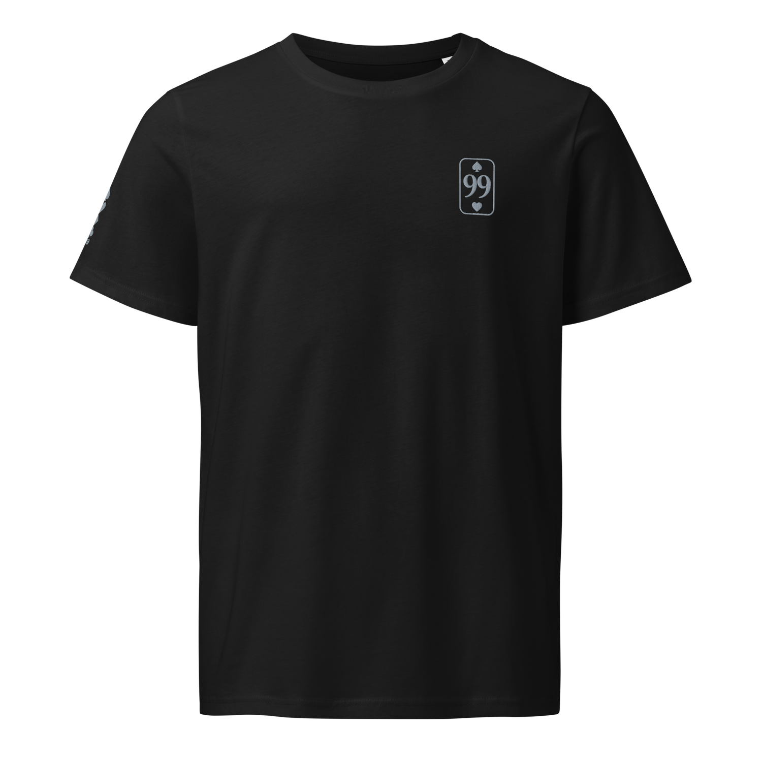 T-shirt Bio Essential Silver Edition — Noir — vue de face