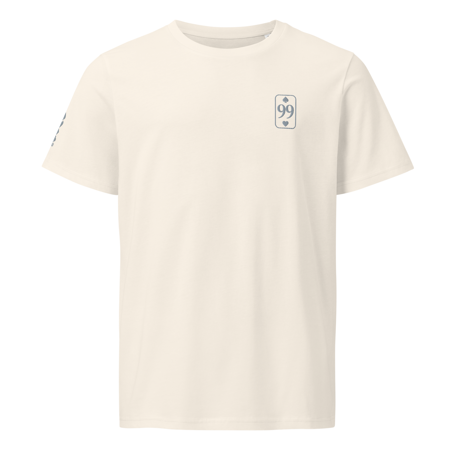 T-shirt Bio Essential Silver Edition — Vintage White — vue de face