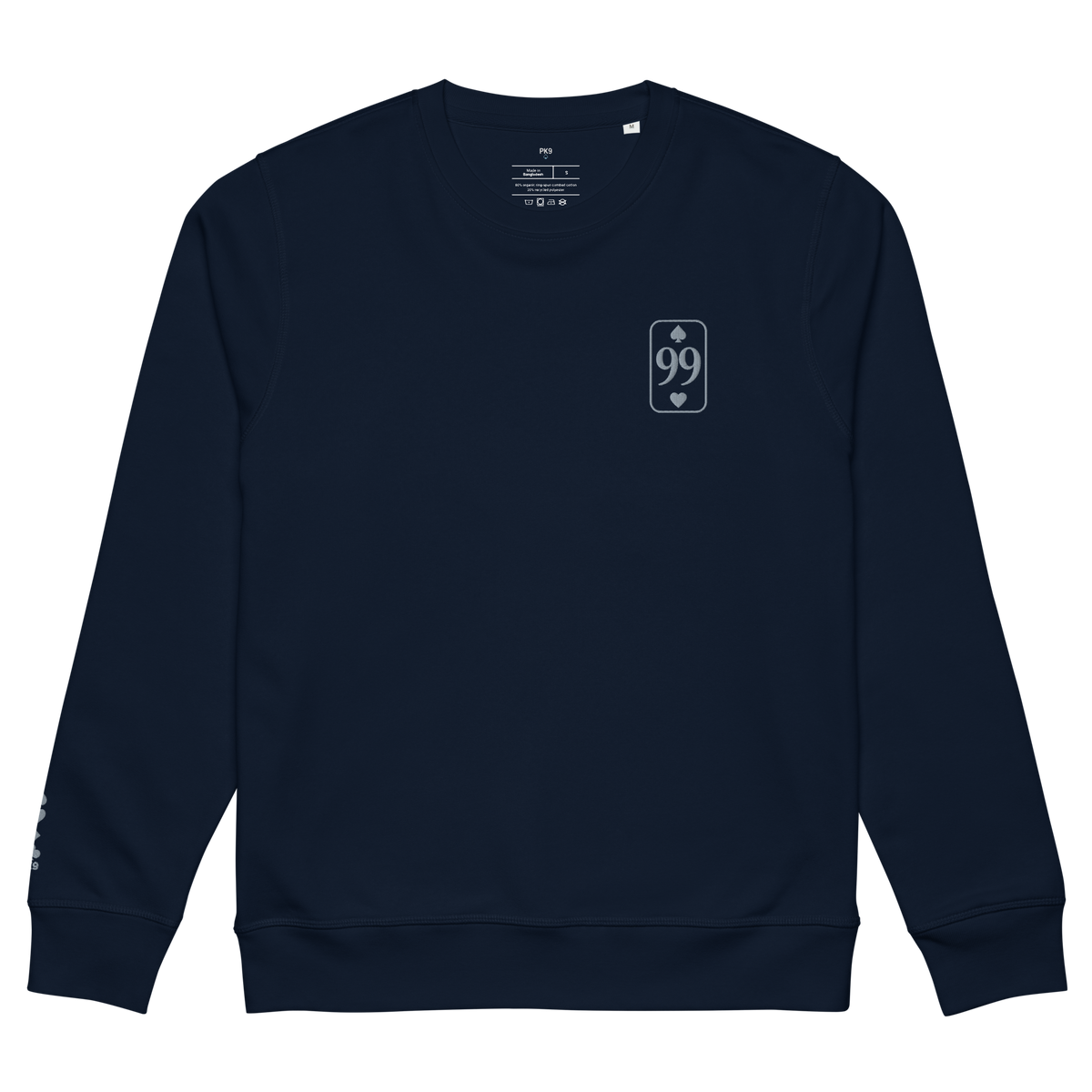 Sweat Bio Essential Silver Edition — French Navy — vue de face