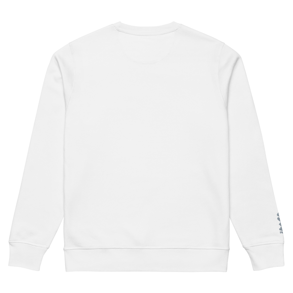Sweat Bio Essential Silver Edition — Blanc — vue de dos