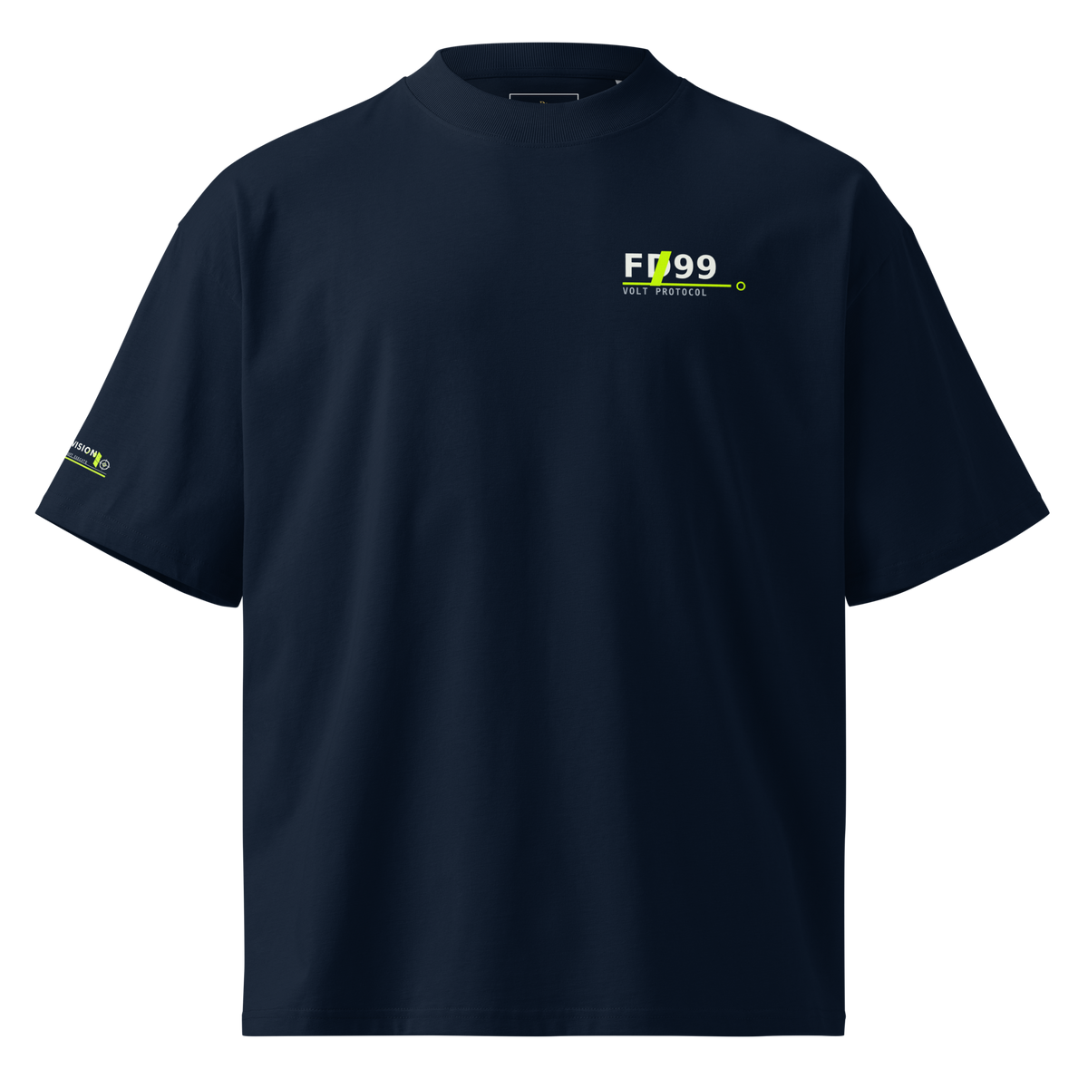 Future Division — ORBIT-9 Oversize Tee — French Navy — Product mockup