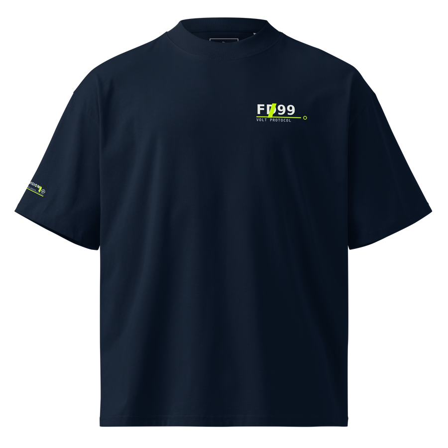 Future Division — ORBIT-9 Oversize Tee — French Navy — Product mockup