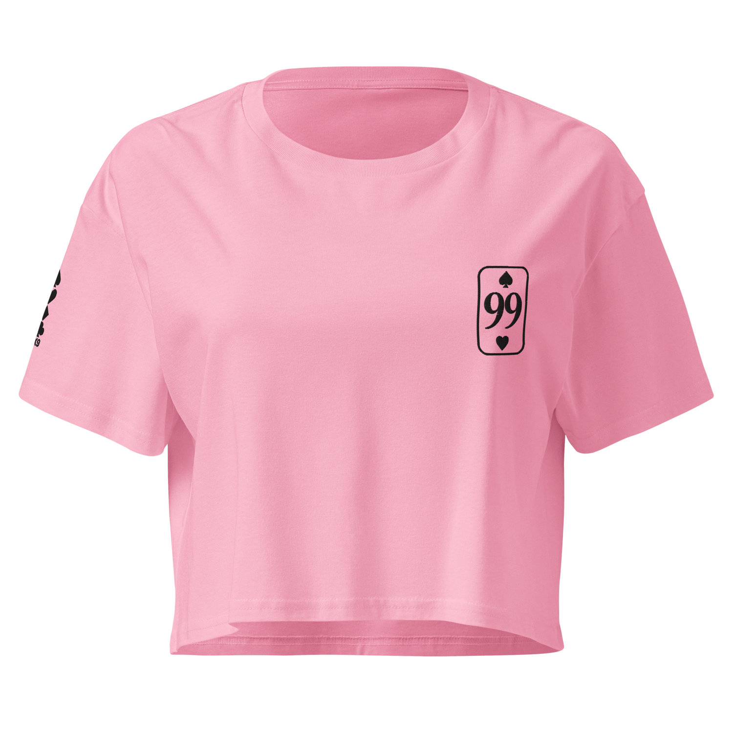 Crop Top Essential Black Edition — Bubblegum — vue de face
