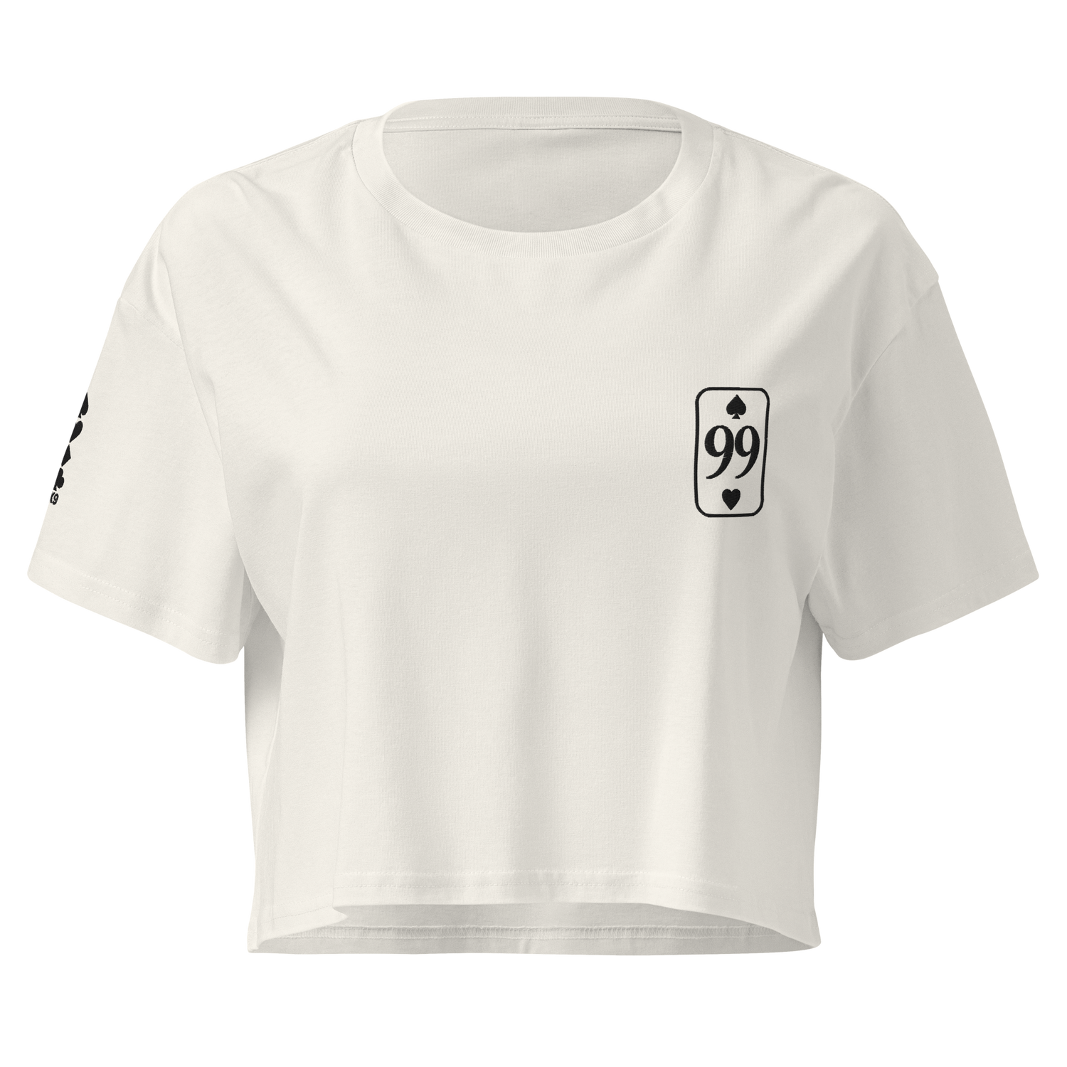 Crop Top Essential Black Edition — Ecru — vue de face