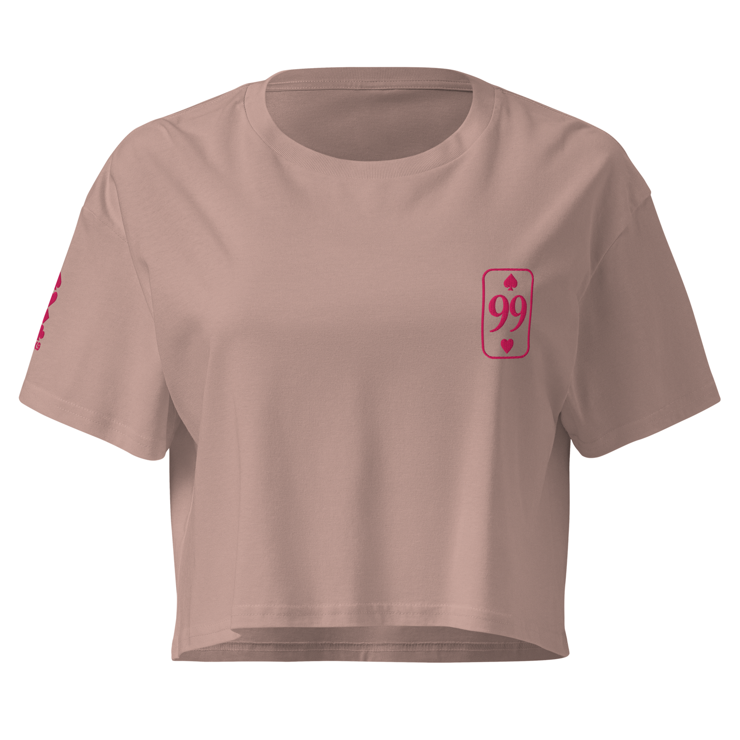 Crop Top Essential — Hazy Pink — vue de face