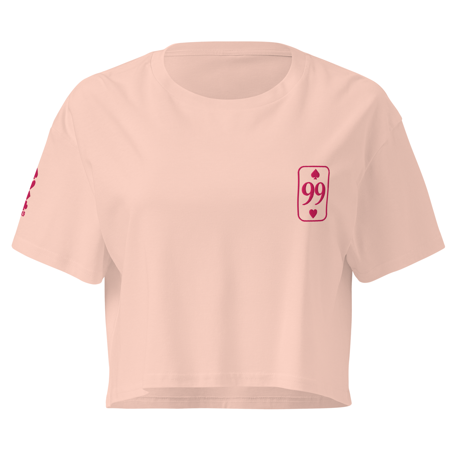 Crop Top Essential — Pale Pink — vue de face
