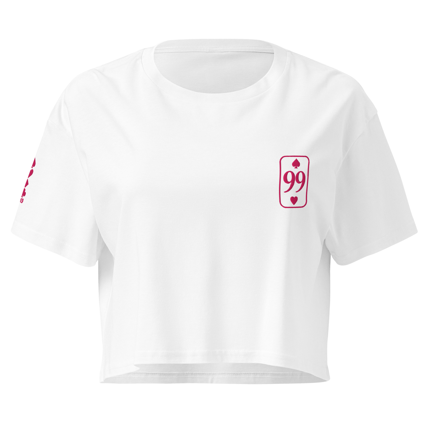 Crop Top Essential — Blanc — vue de face