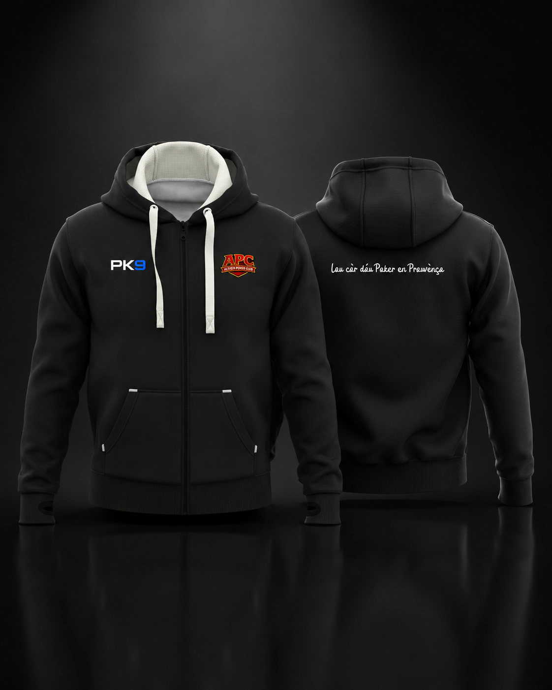 Zipper Deluxe ALTHEN X PK9 noir - vue avant et dos luxe