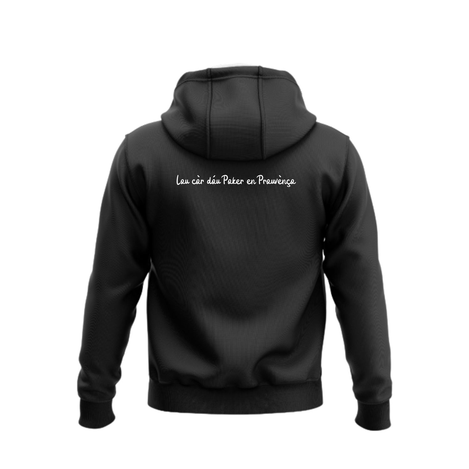 Zipper Deluxe Althen Poker Club noir - vue de dos
