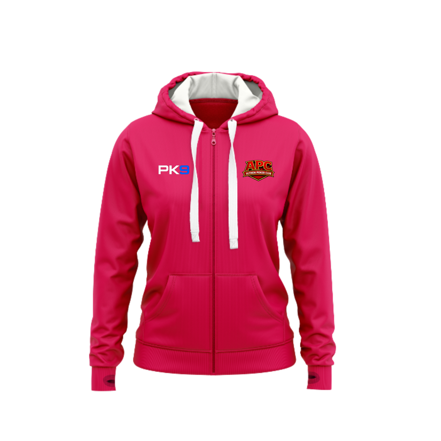 Zipper Deluxe Althen Poker Club rose - vue de face