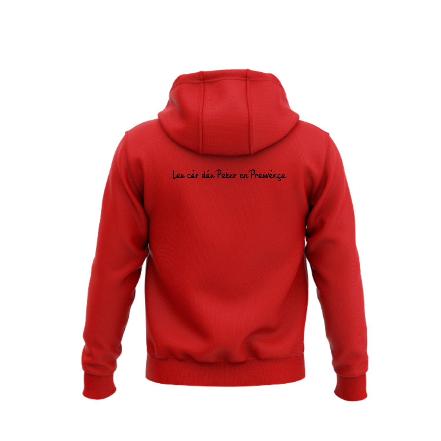 Zipper Deluxe Althen Poker Club rouge - vue de dos