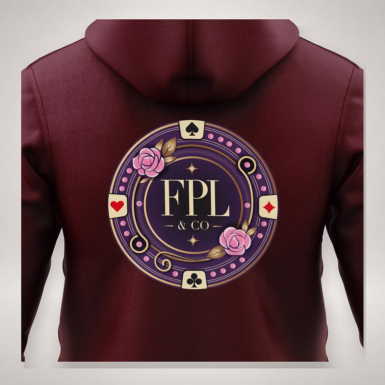 Zipper Deluxe FPL by PK9 — bordeaux detail dos
