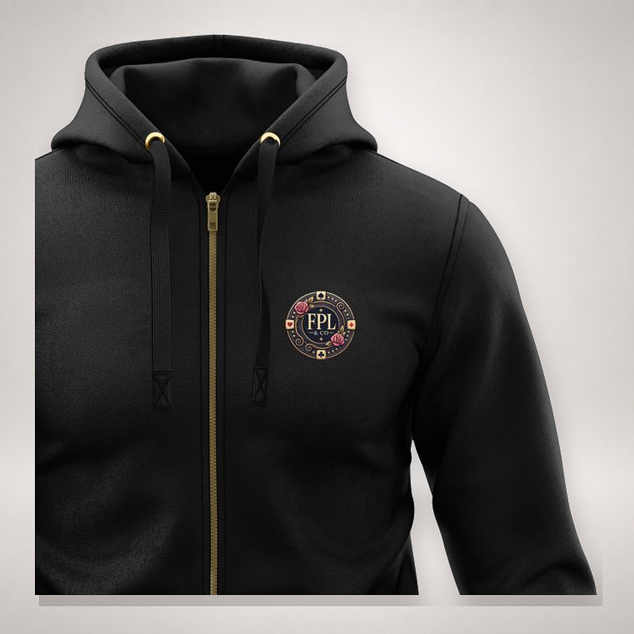 Zipper Deluxe FPL by PK9 — noir detail face