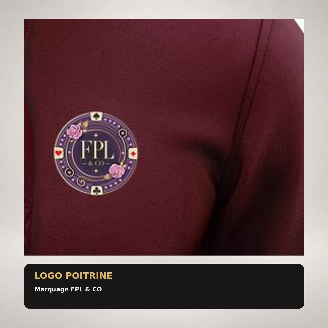 Zipper Deluxe FPL by PK9 — deluxe detail logo poitrine