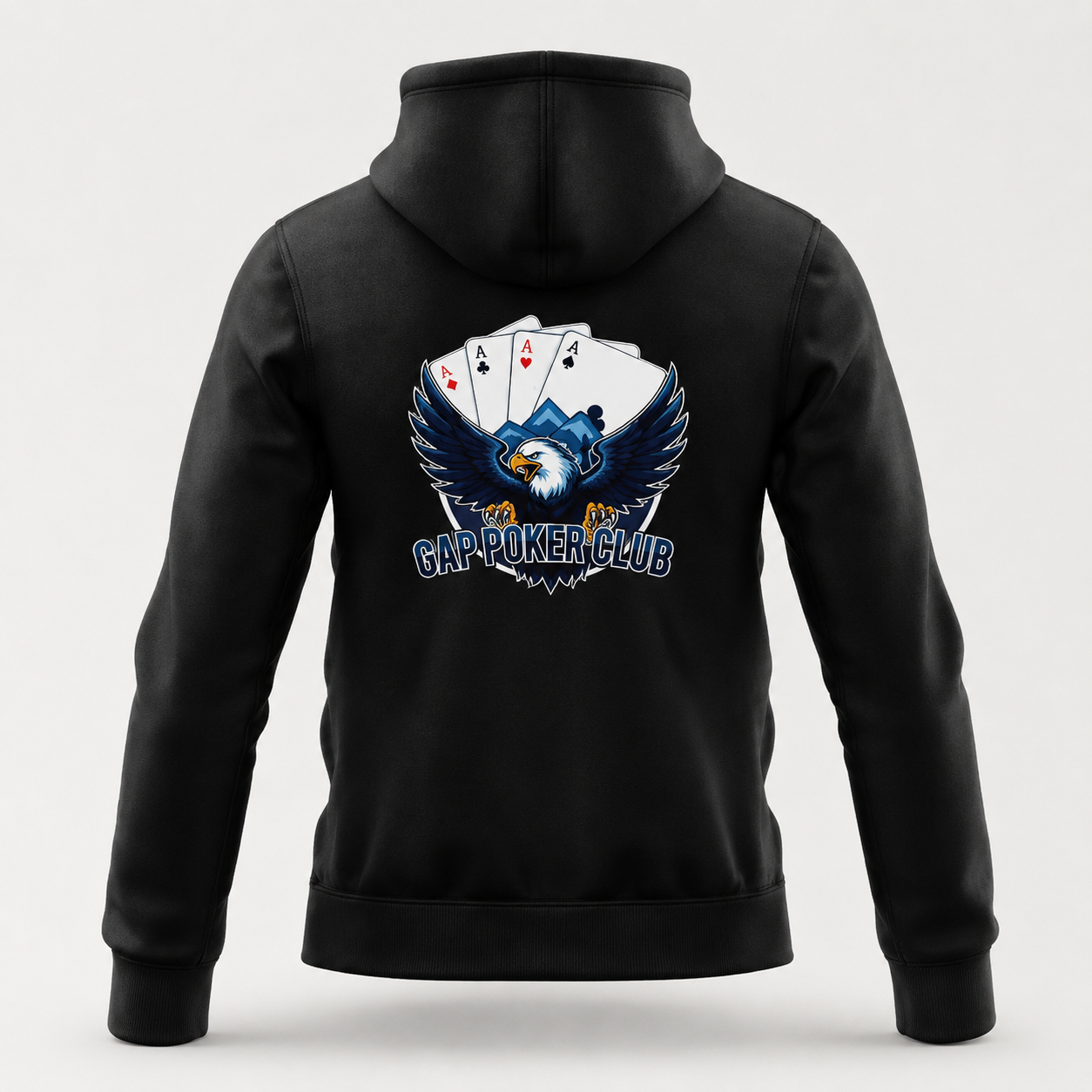 Zipper Deluxe PK9 × GAP Poker Club noir, vue de dos